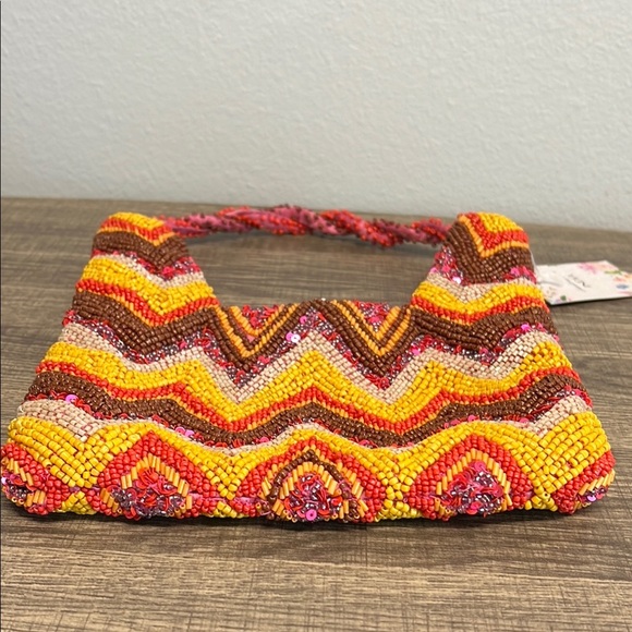 Boho Beaded Bag 🧡💛🤎 - Picture 10 of 11